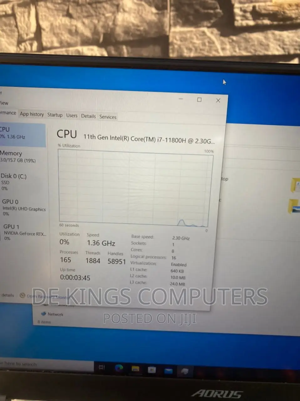 Laptop Gigabyte Aorus 16GB Intel Core i7 SSD 1T