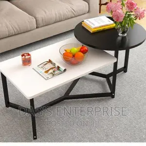 2 in 1 Beautiful Modern Faux Center Table