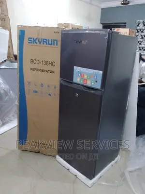 Skyrun Double Door Refrigerator With Key Lock (BCD138HC)