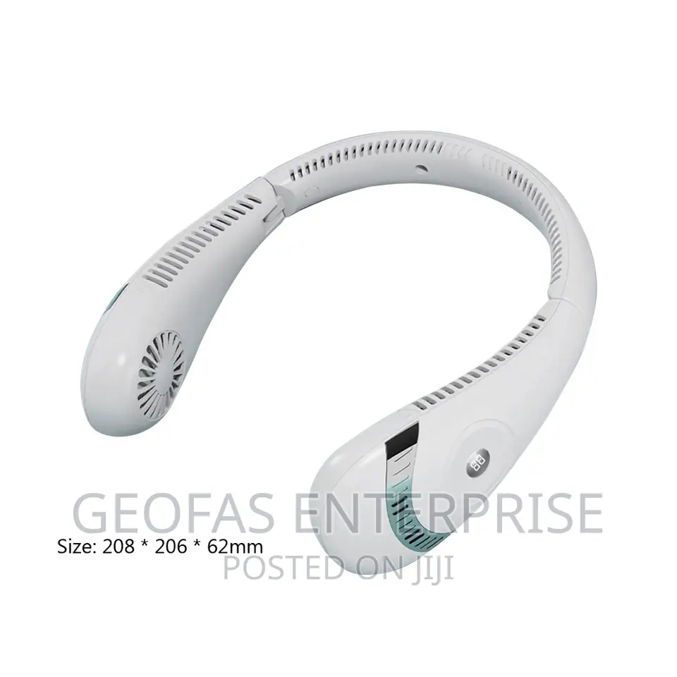 Rechargeable Display Portable Foldable Bladeless Neck Fan