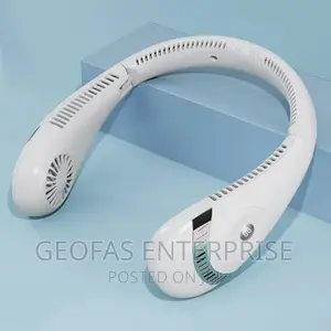Rechargeable Display Portable Foldable Bladeless Neck Fan