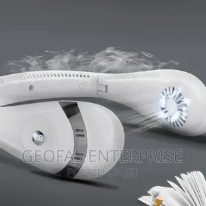 Rechargeable Display Portable Foldable Bladeless Neck Fan