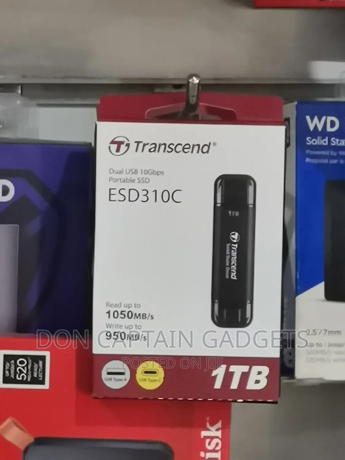 Transcend SSD 1TB Dual USB / Type-C SSD