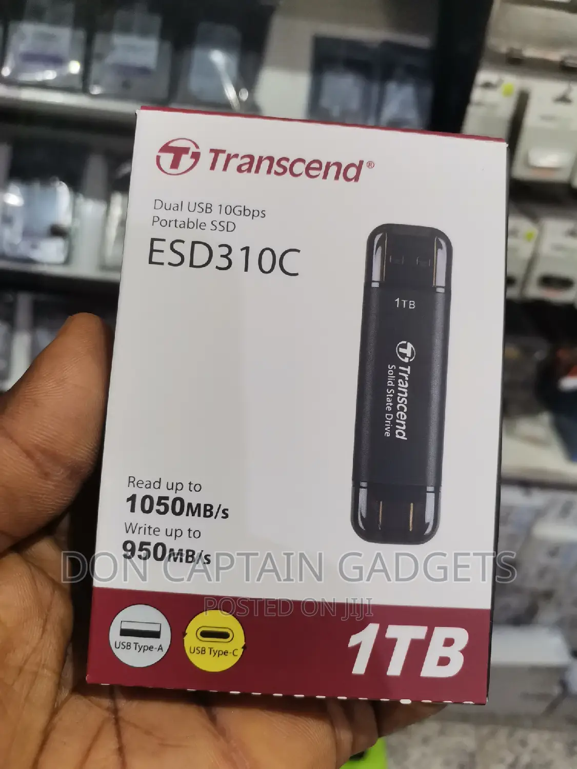 Transcend SSD 1TB Dual USB / Type-C SSD