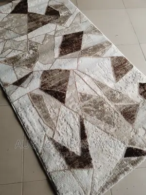 High Quality Turkish Center Rug Cream and Brown Design 5×7
