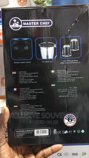 Original Master Chef 3in1 Electric Blender