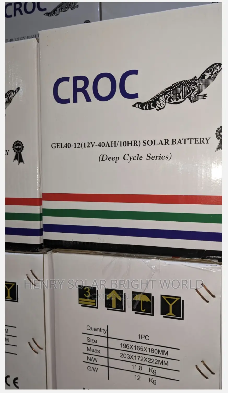 40ah 12v Battery Croc