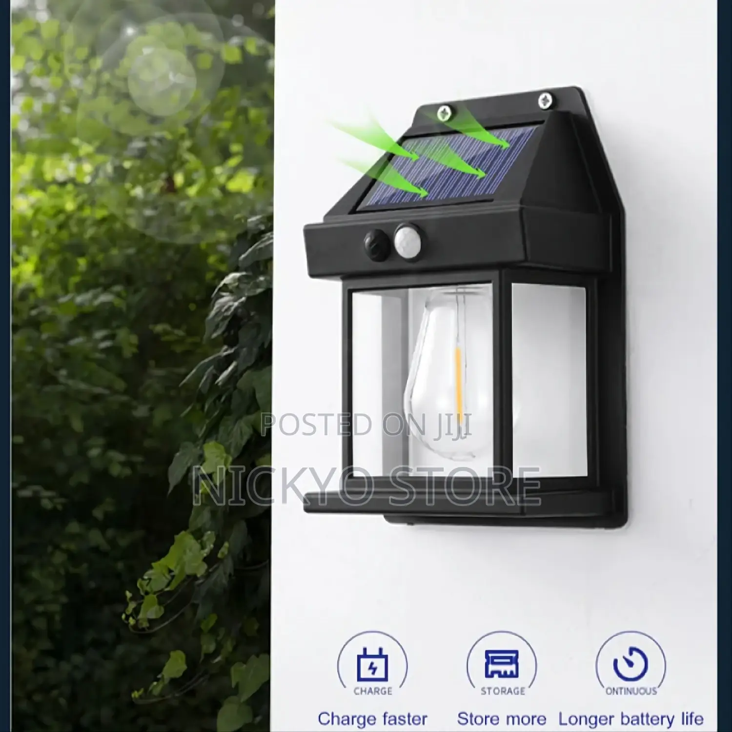 Wall Mounted Solar Light for Outside Motion Sensor