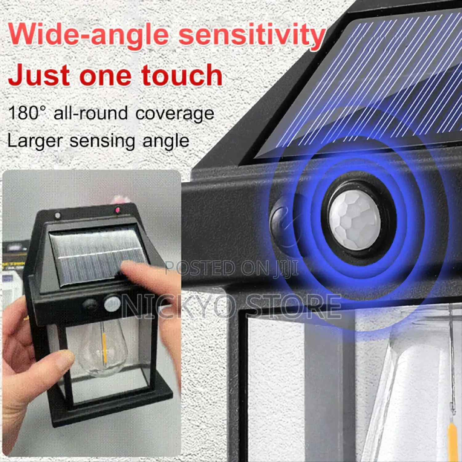 Wall Mounted Solar Light for Outside Motion Sensor