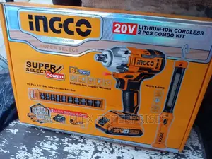 1//2" Ingco Impact Wrench With Set of Socket and Lamp