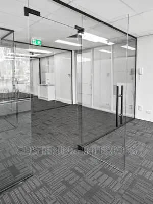 Frameless Office Partition With Glass