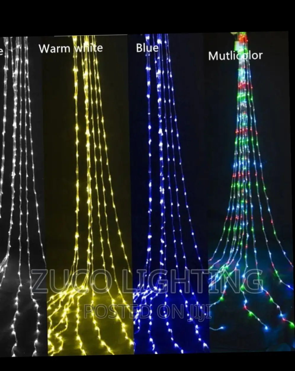 Modern Creative Digital Xmas Light All Colors Available