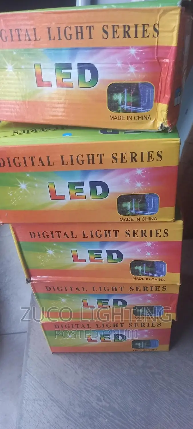 Modern Creative Digital Xmas Light All Colors Available