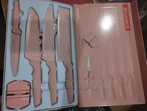 Colored Knife Set and Knife Sharpner