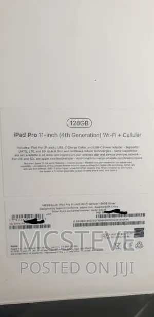 New Apple iPad Pro 11 (2022) 128 GB Gray