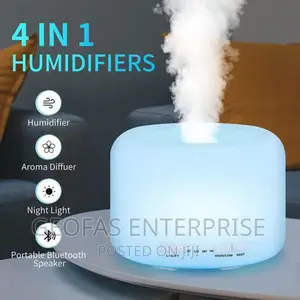 Aroma Air Humidifier Aroma Essential Oil Diffuser+BT Speaker