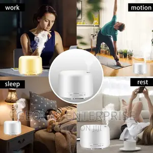Aroma Air Humidifier Aroma Essential Oil Diffuser+BT Speaker