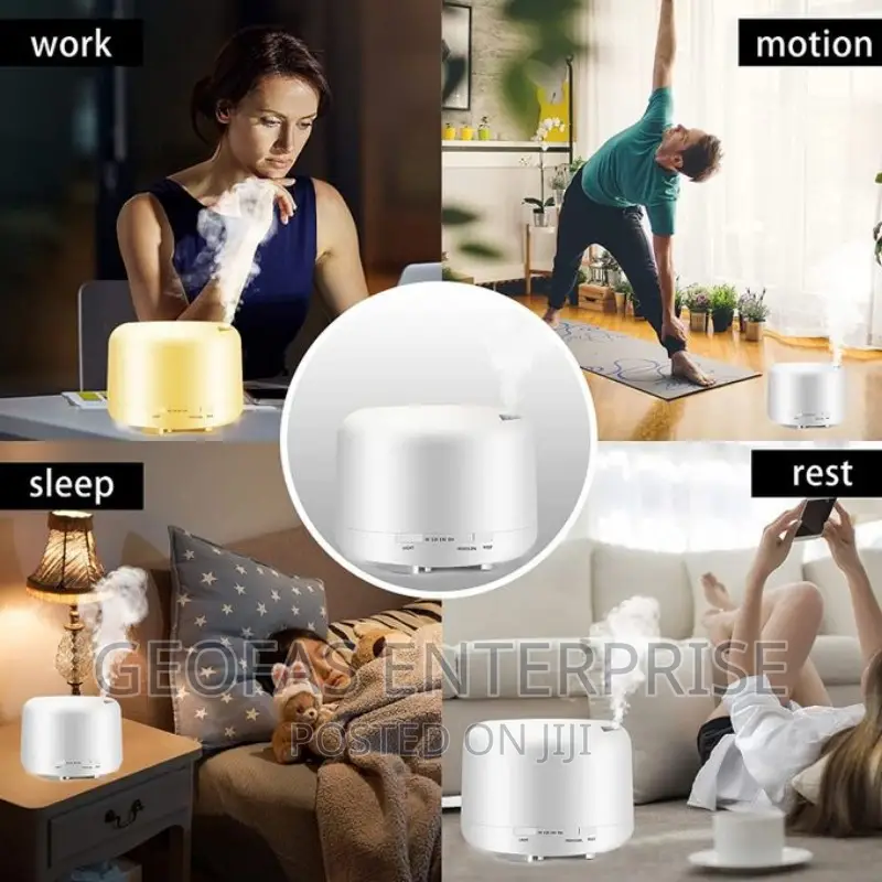 Aroma Air Humidifier Aroma Essential Oil Diffuser+BT Speaker