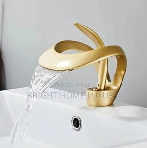 Gold Waterfall Bathroom Basin Mixer Tap in Mushin - Plumbing & Water ...