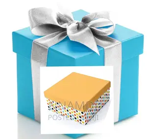Multi Colored Gift Box for Sales and Blue Box With Ribbon
