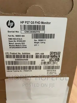 Hp P27 G5 27inches Monitor