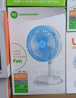 Dp Led Light Rechargeable Mini Fan