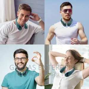 Portable Rechargeable Display Foldable Bladeless Neck Fan