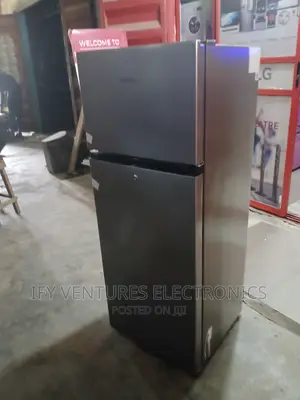 Hisense Double Door Refrigerator.205 Litres. Silver Colour