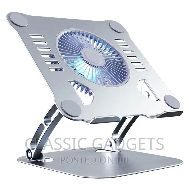 Foldable Laptop Tablet Stand With Cooling Fan