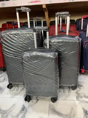 Solid Set of 3 Rubber Luggage Box