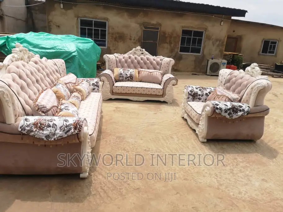 Complete 7 Seater Royal Sofa Set Chairs