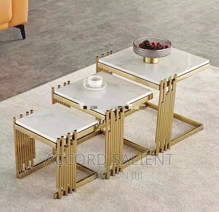 3 in 1 Marble Side Stools