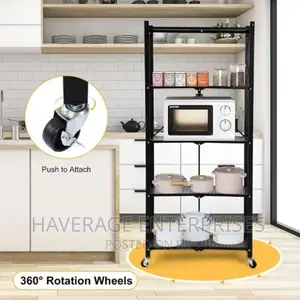 Heavy Duty Foldable Metal Rack - 5-Tier