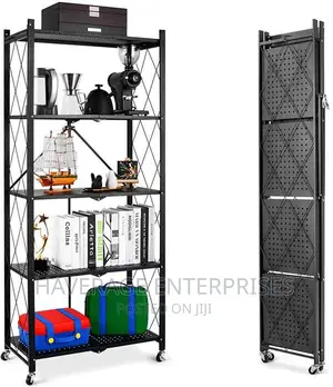 Heavy Duty Foldable Metal Rack - 5-Tier