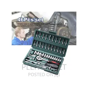 Auto Car Repair Tool Kit Ratchet Socket Wrench Spanner 46pcs