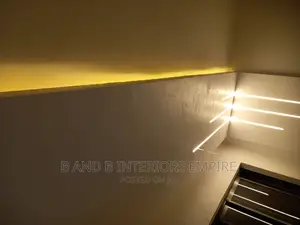 Wall Designed and Ceiling Design With Light