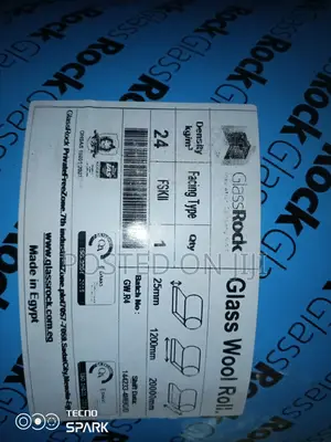 Fiberglass Wool 25mm, 1.2m X 20m 24sqm 24kg/M3 With Alufoil