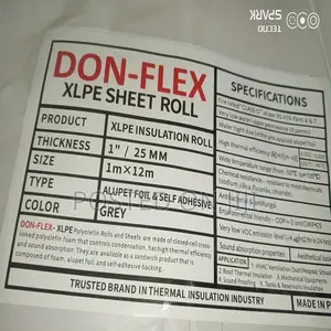 XLPE Polyolefin Duct Thermal Insulation Sheet 25m,1m X 12m