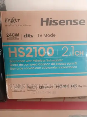 Hisense Sound Bar Hs2100 2.1 240 Watts