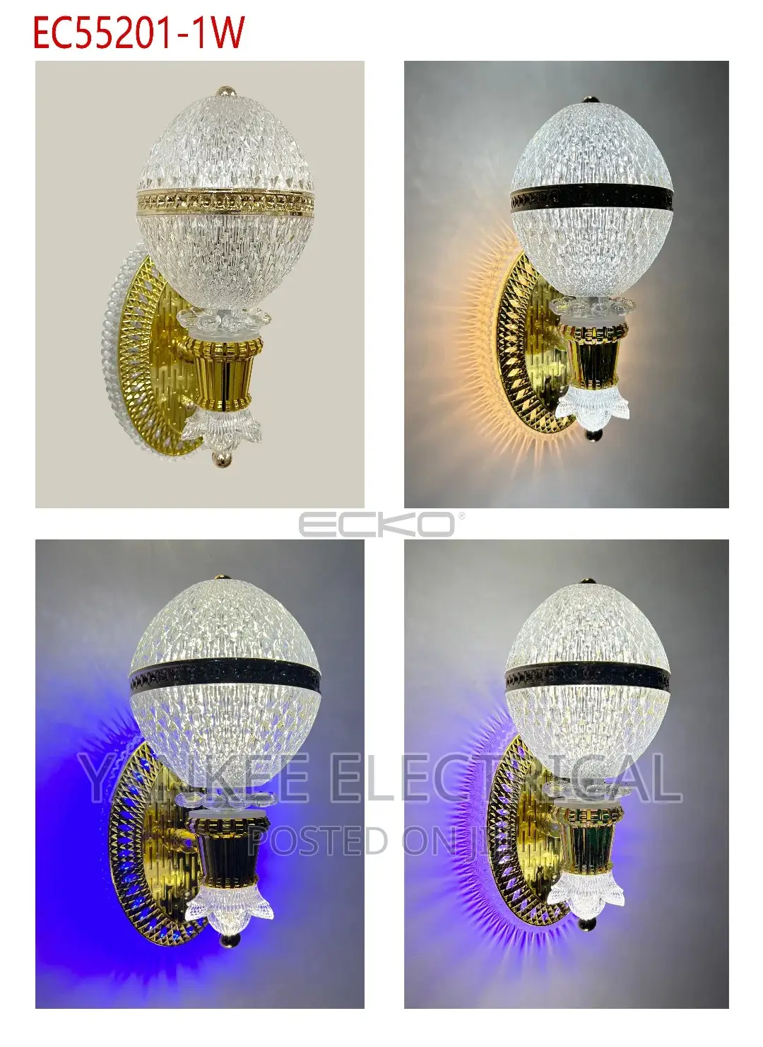 Executive LED Wall Bracket With 3 Different Colors