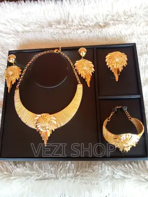 Gold Plated 4 Piece Necklace Set