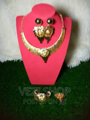 Gold Plated 4 Piece Necklace Set