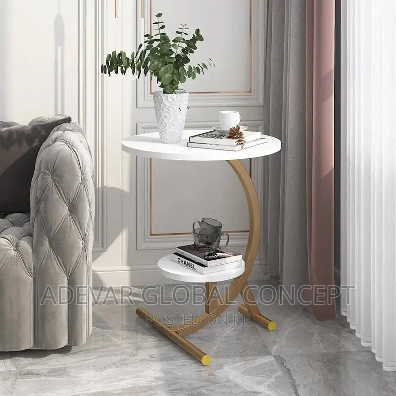 2 Steps Creative Small Side Table Modern Round Small Stool