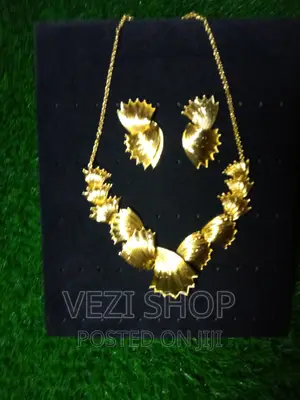 Gold Plated 2 Piece Necklace Set