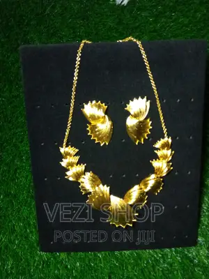 Gold Plated 2 Piece Necklace Set