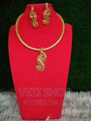 Gold Plated 2 Piece Necklace Set