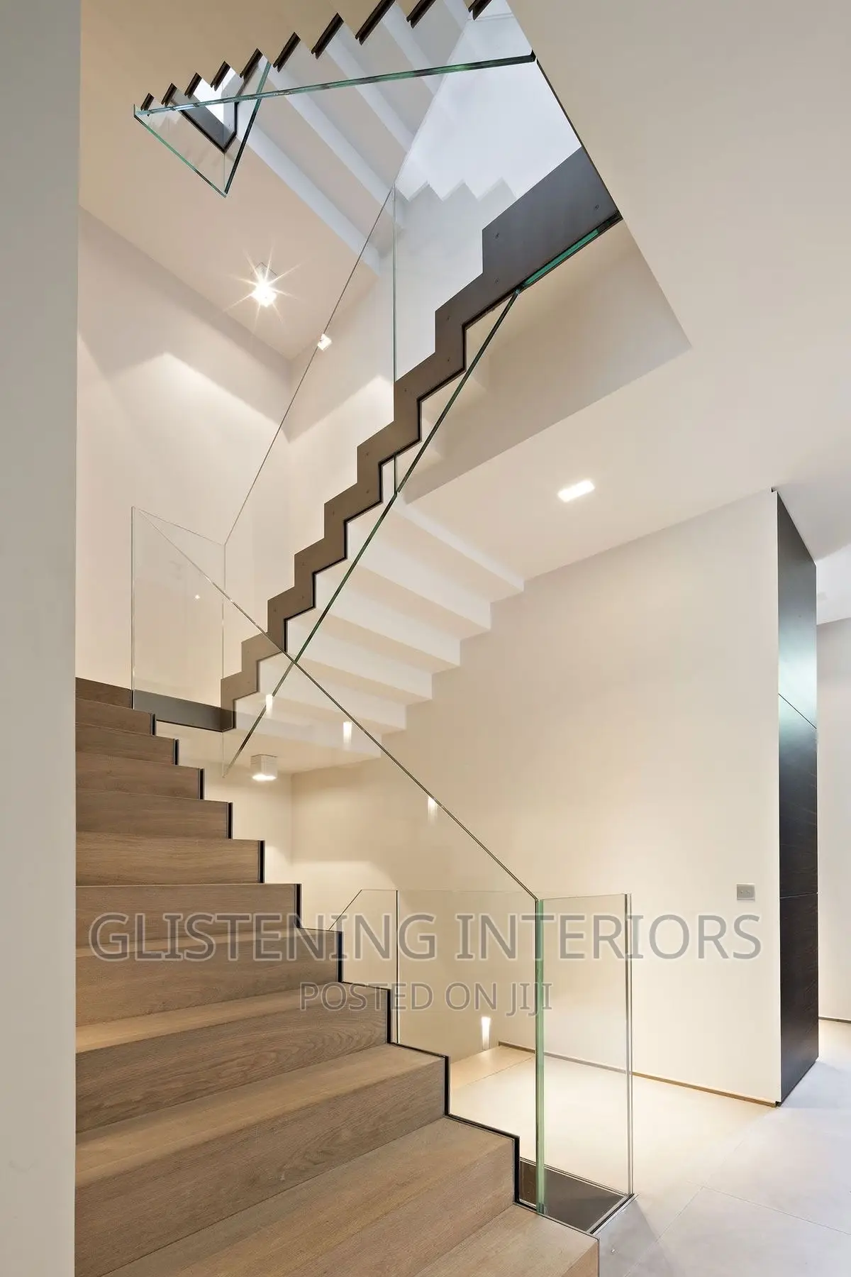 12mm Tempered Glass Staircase Design