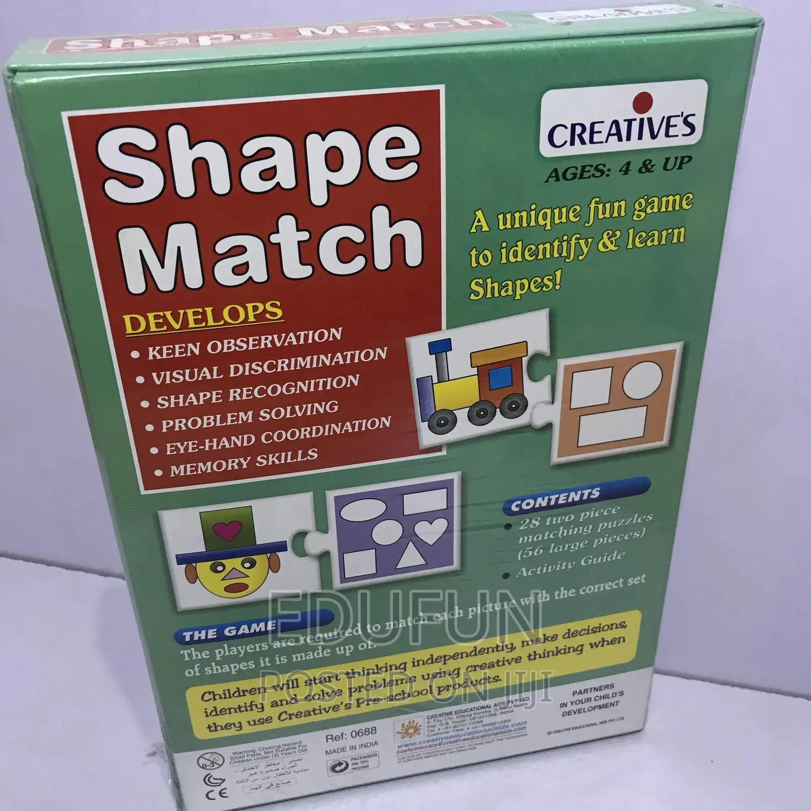 Shape Match Activities Puzzle for Kids