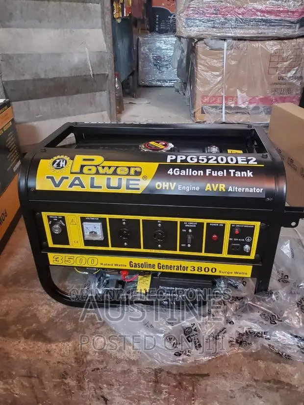 Brand New Power-Value 3.5kva Generator>>Key Start Generator