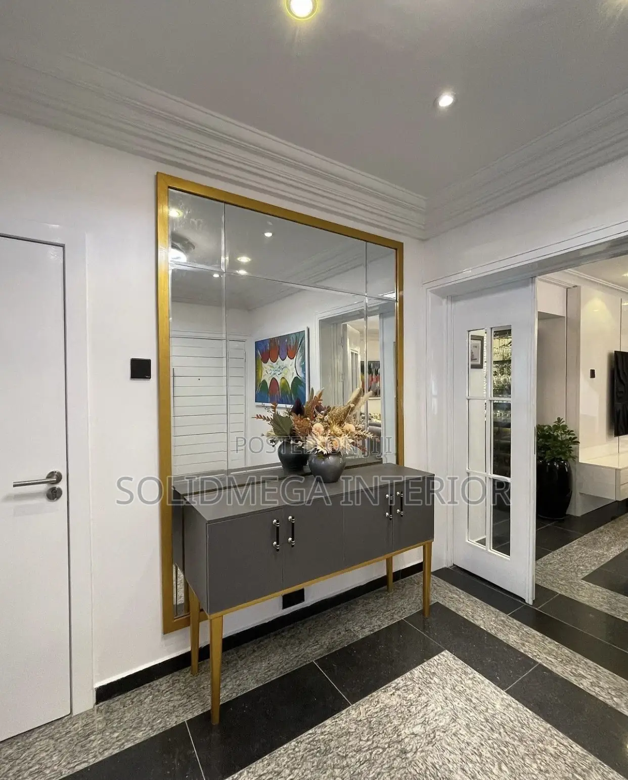 Solid Interior Dressing Mirror